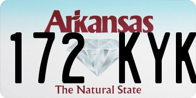 AR license plate 172KYK