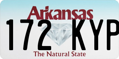 AR license plate 172KYP