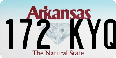 AR license plate 172KYQ