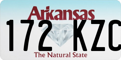 AR license plate 172KZC