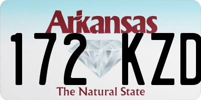 AR license plate 172KZD