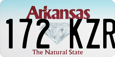 AR license plate 172KZR