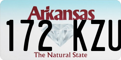 AR license plate 172KZU
