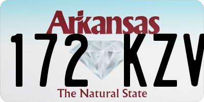 AR license plate 172KZV