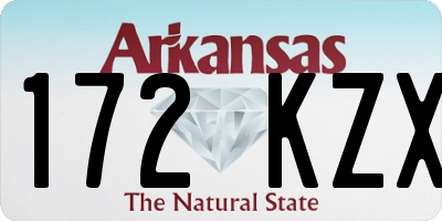 AR license plate 172KZX