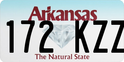 AR license plate 172KZZ