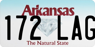 AR license plate 172LAG