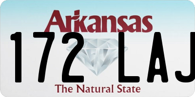 AR license plate 172LAJ