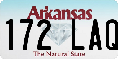 AR license plate 172LAQ