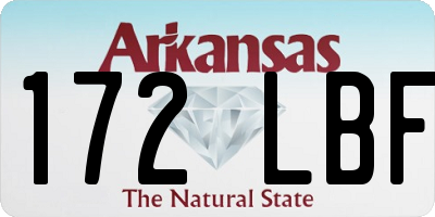 AR license plate 172LBF