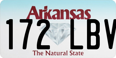 AR license plate 172LBV