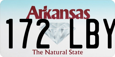AR license plate 172LBY