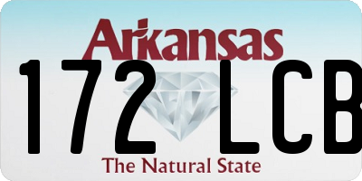 AR license plate 172LCB