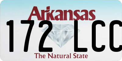AR license plate 172LCC