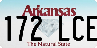 AR license plate 172LCE