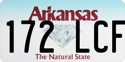 AR license plate 172LCF