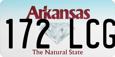 AR license plate 172LCG