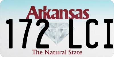 AR license plate 172LCI