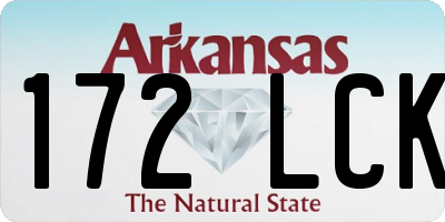 AR license plate 172LCK