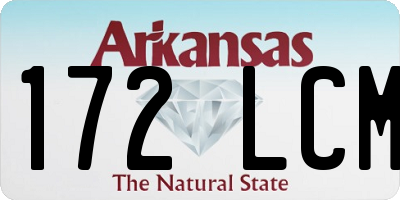 AR license plate 172LCM