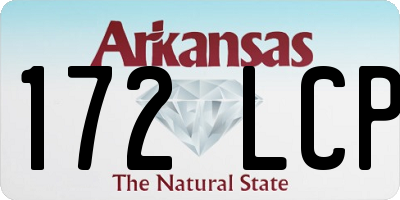 AR license plate 172LCP