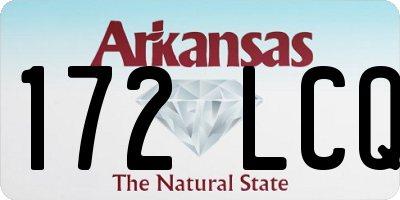 AR license plate 172LCQ