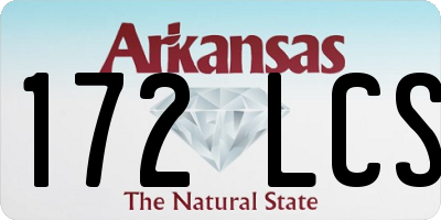 AR license plate 172LCS