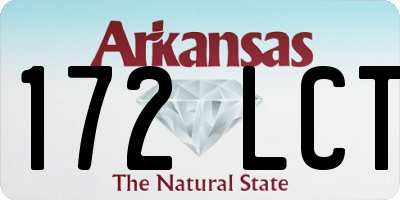AR license plate 172LCT