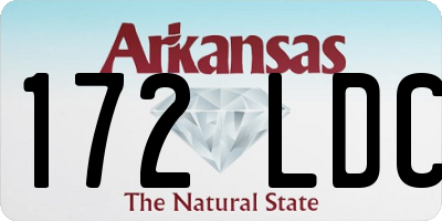 AR license plate 172LDC