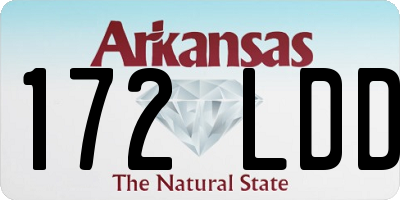 AR license plate 172LDD