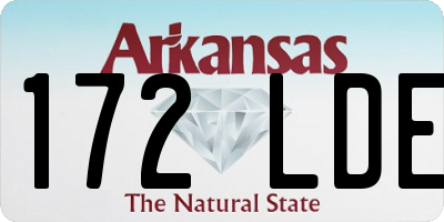 AR license plate 172LDE