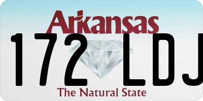 AR license plate 172LDJ