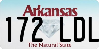 AR license plate 172LDL