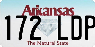 AR license plate 172LDP