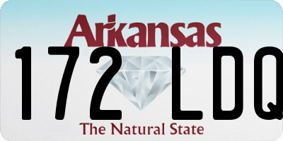 AR license plate 172LDQ