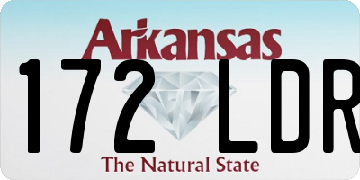 AR license plate 172LDR