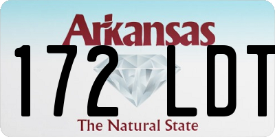 AR license plate 172LDT