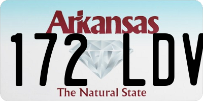 AR license plate 172LDV