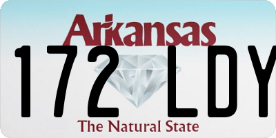 AR license plate 172LDY