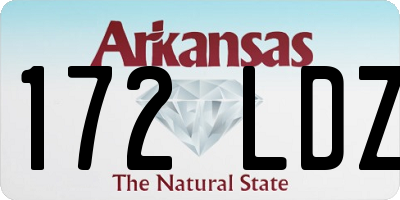 AR license plate 172LDZ