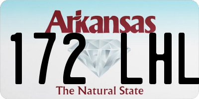 AR license plate 172LHL