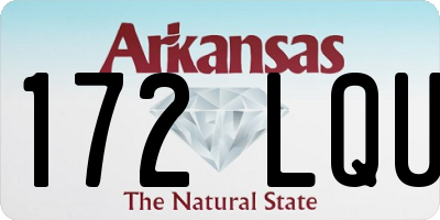 AR license plate 172LQU