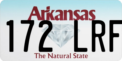 AR license plate 172LRF