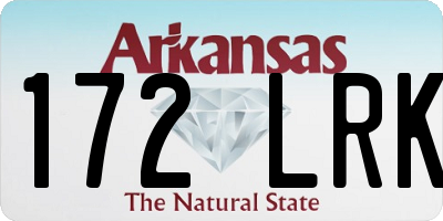 AR license plate 172LRK
