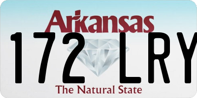 AR license plate 172LRY