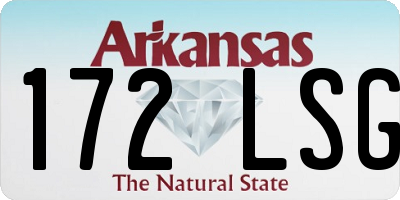 AR license plate 172LSG