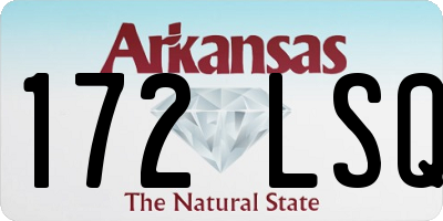 AR license plate 172LSQ