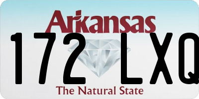 AR license plate 172LXQ