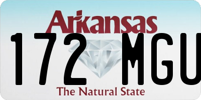 AR license plate 172MGU