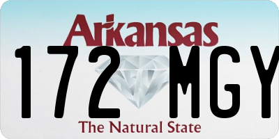 AR license plate 172MGY